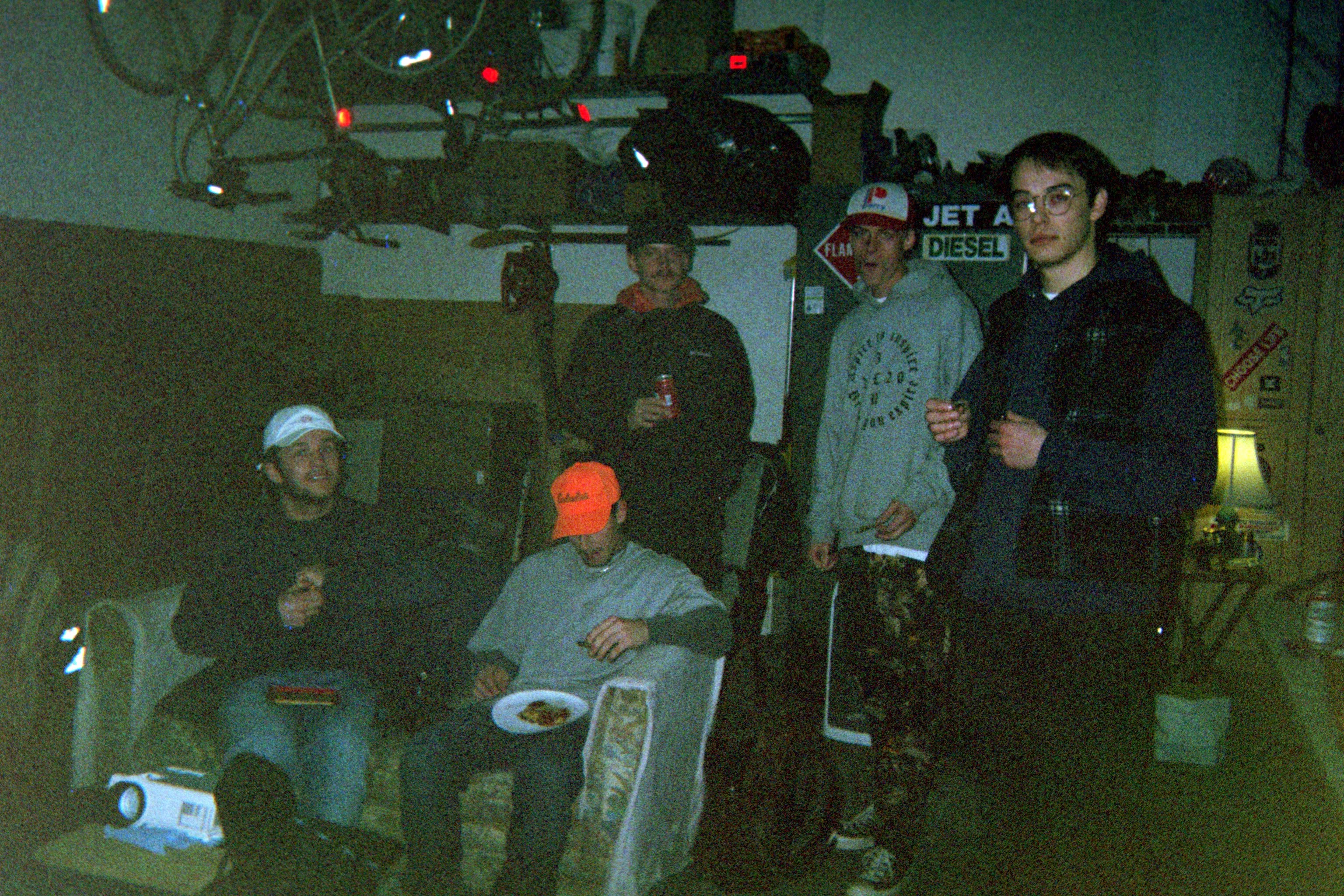 (L to R) Jonathan, Josh, Rex, Thomas, & Neil - Nowadays Premiere at Neil's house, Winter 2021.
